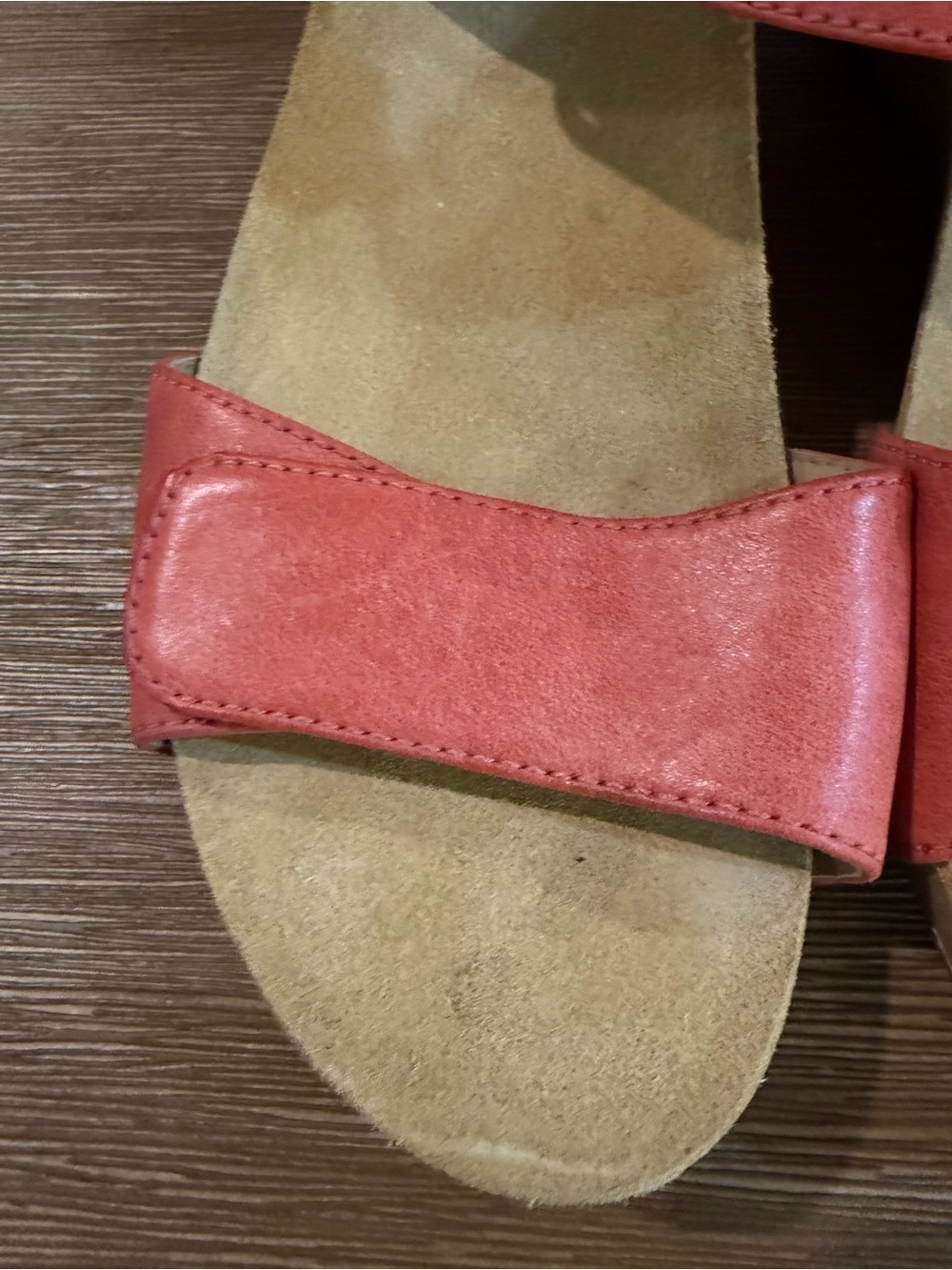 Dansko Tanya Milled Burnished Coral Leather Sandal Women’s Sz EU38/US7.5 - 8 - Picture 3 of 5
